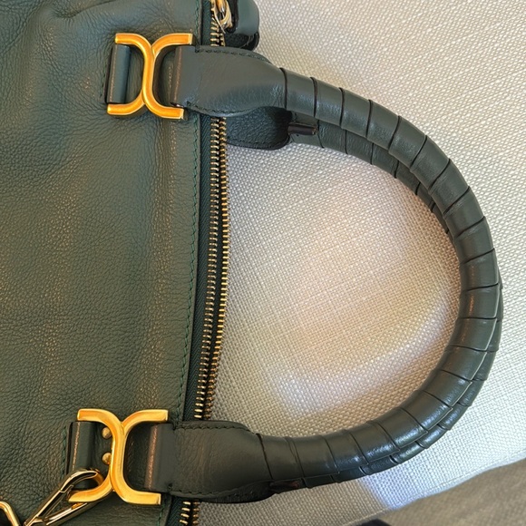 Chloe Eucalyptus Green Marcie Medium Tote Shoulder Bag - Picture 9 of 10